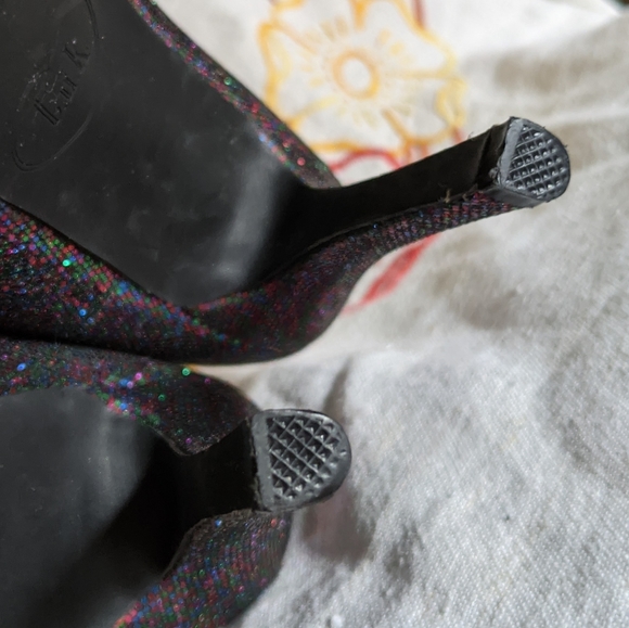 Blue glitter platform heels Fab-fetti Belle heels T.U.K - Picture 12 of 14